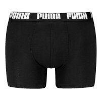 PUMA Men Boxer Trunks, 6-Pack - Everyday Basic Boxers 6P, Cotton Stretch, Solid Colour Black/White M (Medium)