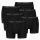 PUMA Men Boxer Trunks, 6-Pack - Everyday Basic Boxers 6P, Cotton Stretch, Solid Colour Black M (Medium)