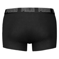 PUMA Men Boxer Shorts, 6-Pack - Everyday Trunks 6P, Cotton Stretch, Solid Colour Black L (Large)