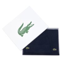 LACOSTE Men Scarf & Cap - Gift set, knitted cap, logo patch, one size Dark Blue