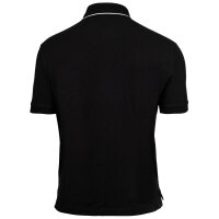 A|X ARMANI EXCHANGE Herren Poloshirt - Logo, Cotton Stretch, Kontraststreifen Schwarz 2XL