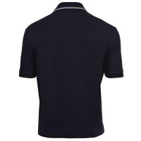 A|X ARMANI EXCHANGE Herren Poloshirt - Logo, Cotton Stretch, Kontraststreifen Dunkelblau S