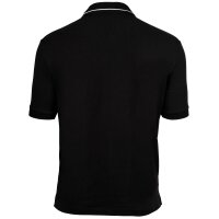A|X ARMANI EXCHANGE Herren Poloshirt - Logo, Cotton Stretch, Kontraststreifen Schwarz 2XL