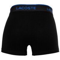 LACOSTE Men Boxer Shorts, 3-Pack - Trunks, Cotton Stretch Black M (Medium)