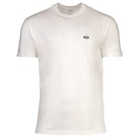 A|X ARMANI EXCHANGE Mens T-Shirt – Crew Neck, Short Sleeve, Logo, Cotton White S (Small)