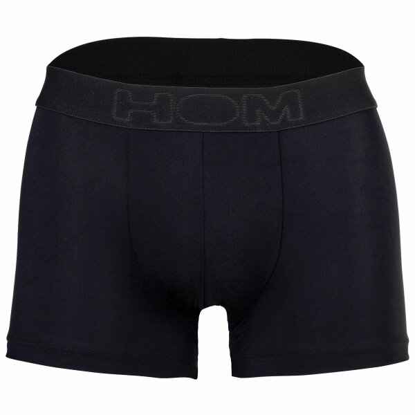 HOM Herren Boxershorts - Boxer Brief Supersoft, Unterhose, einfarbig Schwarz S