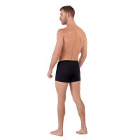 HOM Herren Boxershorts - Boxer Brief Supersoft, Unterhose, einfarbig Schwarz S