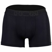 HOM Herren Boxershorts - Boxer Brief Supersoft, Unterhose, einfarbig Schwarz XL