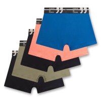 Sanetta Boys Hip shorts, pack of 5 - teens, boxer shorts, single jersey Black/Blue/Orange 140