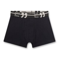 Sanetta Jungen Hipshorts, 5er Pack - Teens, Boxershorts, Single Jersey Schwarz/Blau/Orange 140