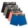 Sanetta Jungen Hipshorts, 5er Pack - Teens, Boxershorts, Single Jersey Schwarz/Blau/Orange 164