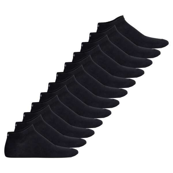 HUGO Herren Sneakersocken, 12er Pack - Uni, Baumwollmischung, Logo Schwarz 39-42