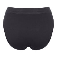Sloggi Damen Slips, 4er Pack - Double Comfort Tai 4P, Unterhose, Stretch-Baumwolle Schwarz L