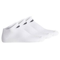 EMPORIO ARMANI Mens Sneaker Socks, 3-Pack - CASUAL COTTON, Multipack, Logo White 39-42