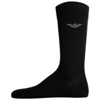 EMPORIO ARMANI mens socks, 3-pack - CASUAL COTTON, short socks, One Size Black 39-46