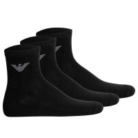 EMPORIO ARMANI Herren Quartersocken, 3er Pack - SPORTY...