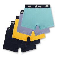 Sanetta Jungen Shorts, 5er Pack -  Kids, Single Jersey, Baumwollmischung Gelb/Blau 092