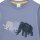 Sanetta Jungen Schlafanzug, lang - Kids, Mammut-Print, Single Jersey Blau 104