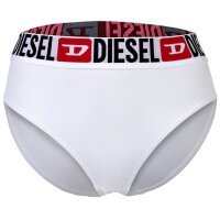 DIESEL Damen Highwaist-Slips, 6er Pack - SAM-D-CORE, Cotton Stretch, Logobund Schwarz/Rot/Weiß XS