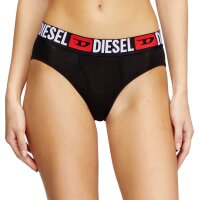 DIESEL womens briefs, 6-pack - OXY-D-CORE, cotton stretch, logo waistband Black/Red/White S (Small)