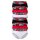 DIESEL womens briefs, 6-pack - OXY-D-CORE, cotton stretch, logo waistband Black/Red/White S (Small)