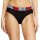 DIESEL womens briefs, 6-pack - OXY-D-CORE, cotton stretch, logo waistband Black/Red/White S (Small)
