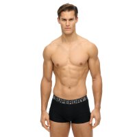 Superdry Men Boxer Shorts, 3-Pack - Trunk Triple Pack, Logo Waistband, Cotton Stretch Black/Grey M (Medium)