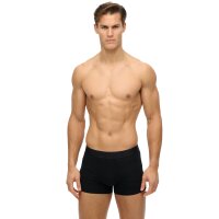 Superdry Herren Boxershorts, 3er Pack - Boxer Triple Pack, Logobund, Cotton Stretch Schwarz M