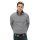 Superdry Herren Strickpullover mit Zip-Stehkragen - Cotton Texture Henley, Pullover, einfarbig Hellgrau M