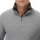 Superdry Men Knitted Sweater with Zip Stand-Up Collar - Cotton Texture Henley, Sweater, Plain Light grey M (Medium)