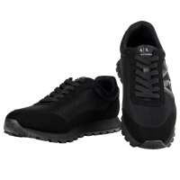 A|X ARMANI EXCHANGE Herren Sneaker - Microsuede, Mesh, Retro, Logo Schwarz EU 41