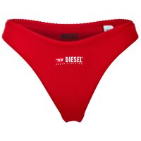 DIESEL Damen Tanga, 6er Pack - PUNCHY-D-CORE, Cotton Stretch, Logo Schwarz/Rot/Weiß XS