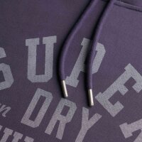 Superdry Herren Hoodie - Athletic Essential Hoodie, Logo, einfarbig Dunkelgrau M