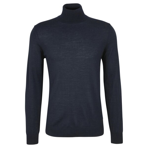 JOOP! mens knitted pullover - JK-04Donte, turtleneck, fine knit, wool, plain Blue 3XL (XXX-Large)