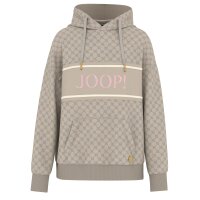 JOOP! Damen Hoodie - Loungewear, Kapuzenpullover, Muster, Logo Hellbraun  XS