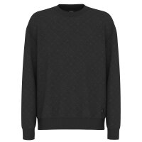 JOOP! Men Sweatshirt with all-over print - Berkan, round neck Black M (Medium)