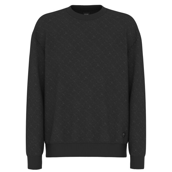 JOOP! Men Sweatshirt with all-over print - Berkan, round neck Black 2XL (XX-Large)