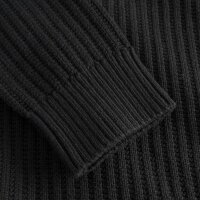 JOOP! Herren Strickjacke mit Stehkragen - Jarono, Zipper, einfarbig Schwarz M
