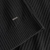 JOOP! Herren Strickjacke mit Stehkragen - Jarono, Zipper, einfarbig Schwarz M