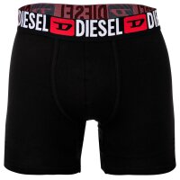 DIESEL Mens Boxer Shorts, 6-Pack -MAX-D-CORE, Boxer Briefs Long, Cotton Stretch Black S (Small)