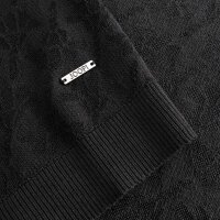 JOOP! Herren Strickpullover - Cahilo, Rundhals, Logo, einfarbig Schwarz M