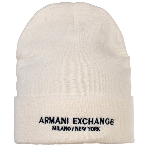 A|X ARMANI EXCHANGE Mens Beanie - Beanie, One Size White