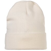 A|X ARMANI EXCHANGE Herren Mütze - Cappello Beanie, Rippstrick, Logo, One Size Weiß