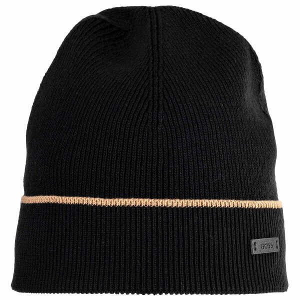 BOSS Mens Hat & Scarf - Henzo Set, Gift Set, Fine Knit, 170x24 cm, One Size