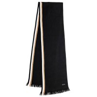 BOSS Herren Mütze & Schal - Henzo Set, Geschenkset, Feinstrick, 170x24 cm, One Size Schwarz