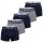 Marc O Polo Mens Boxer Shorts, 5-Pack - Trunks, Logo Waistband, Organic Cotton Stretch Blue/grey M (Medium)