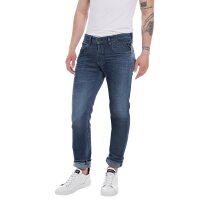 REPLAY Mens Jeans - GROVER, Length 32, Stretch Denim, Straight Fit Dark Blue 29W/32L