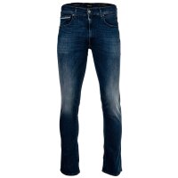 REPLAY Mens Jeans - GROVER, Length 32, Stretch Denim, Straight Fit Dark Blue 34W/32L