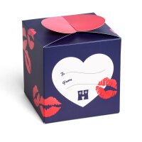 Happy Socks Unisex Socks, 2 Pack - Love Gift Box, Mix of Colours Valentines Socks 36-40 (UK 4-7)