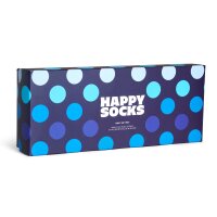 Happy Socks 4er Pack Unisex Socken - Geschenkbox, Classics, gemischte Farben Navy Socks 41-46